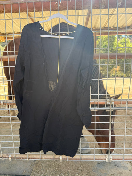 H & M Black Long Sleeve Dress