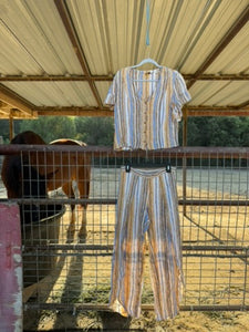Drew Matching Striped Set