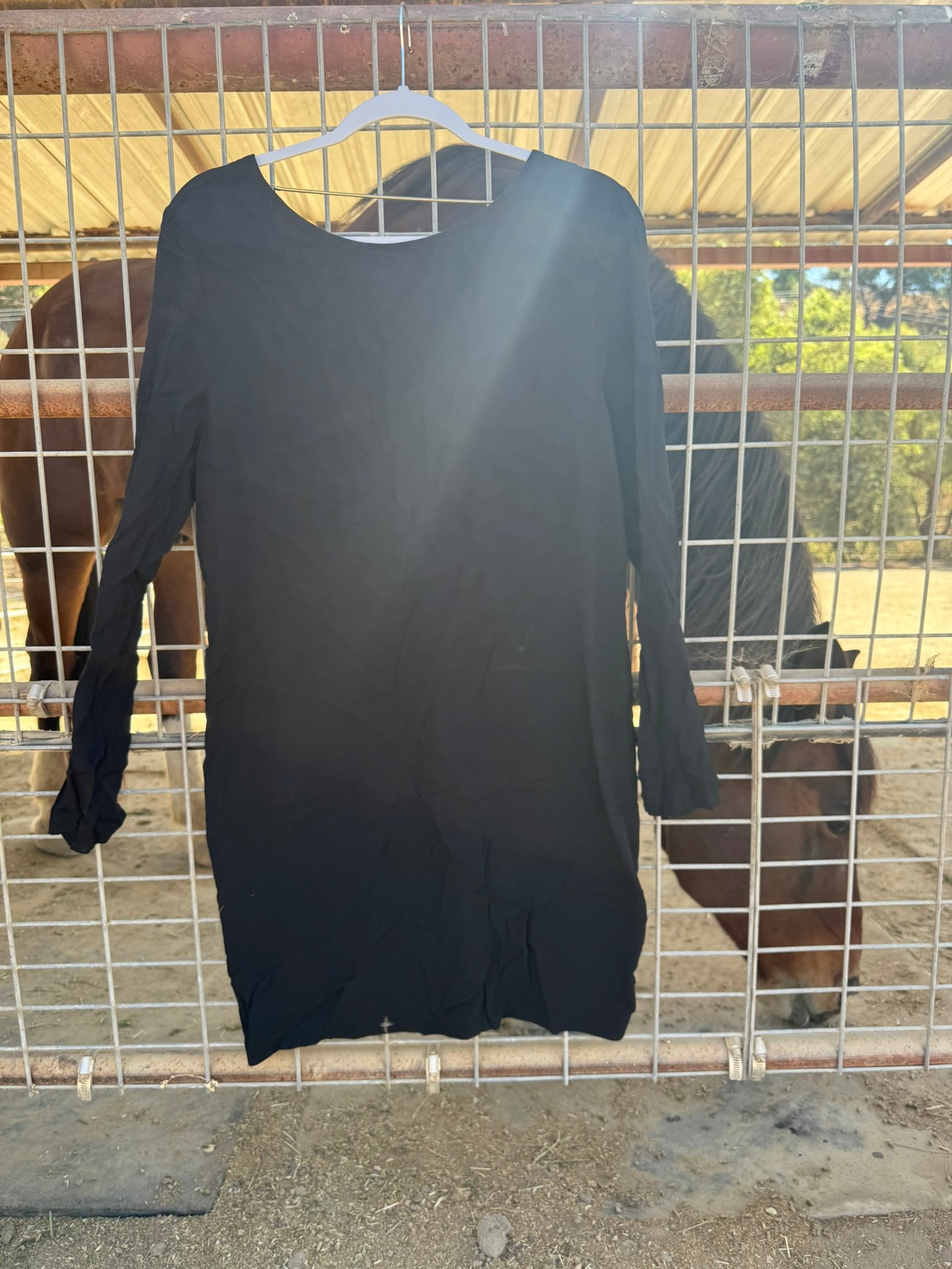 H & M Black Long Sleeve Dress