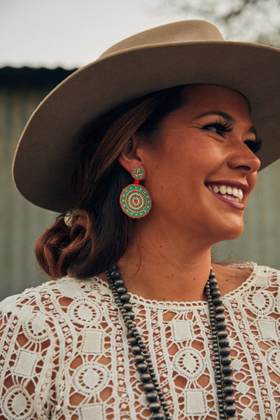 Field of Dreams: Beaded Earrings