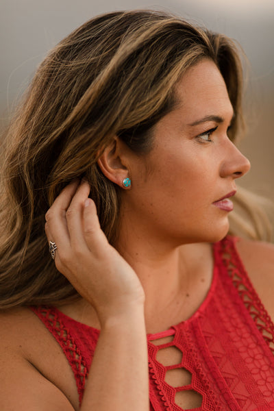 The Em Studs || Turquoise