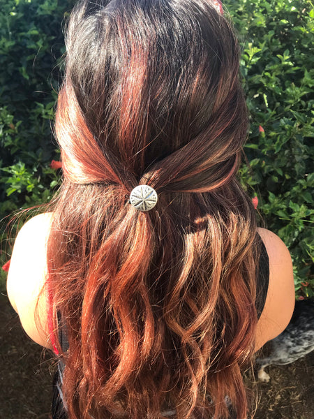 Sunburst Concho Hair Tie