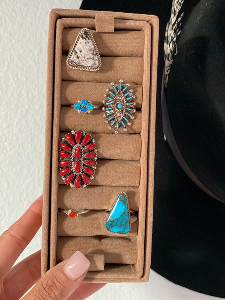 Silver Strand Blue Opal Ring || Size 6.5